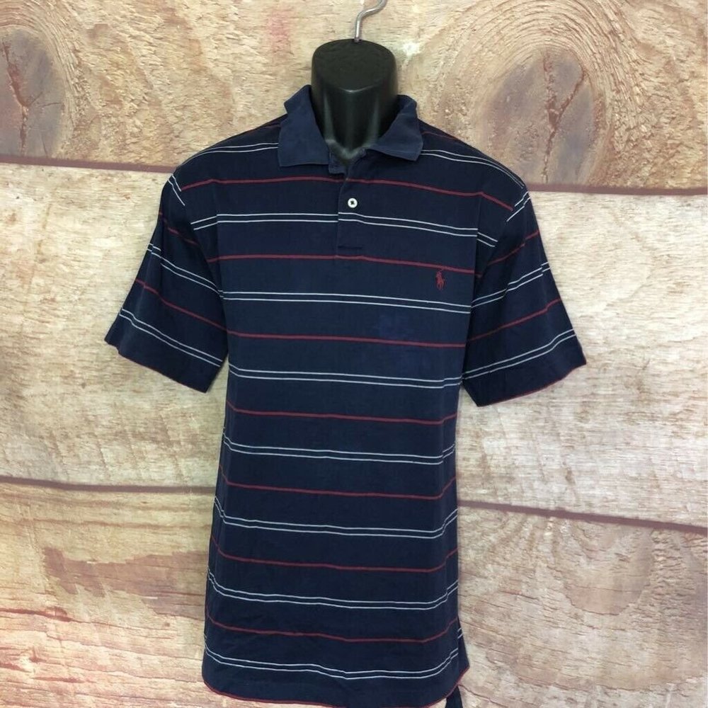 Polo By Ralph Lauren Mens Shirt Blue Red Polo